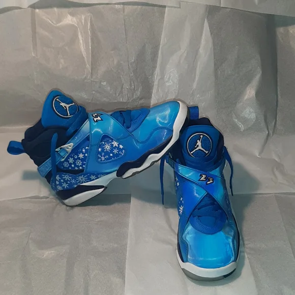 Jordan 8 Retro Sneakers 7Y = Women 8.5 = Men 7 - Picture 8 of 10